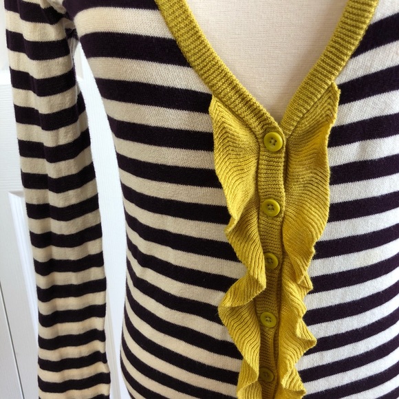 ANTHROPOLOGIE SPARROW Striped Cardigan - Picture 4 of 6